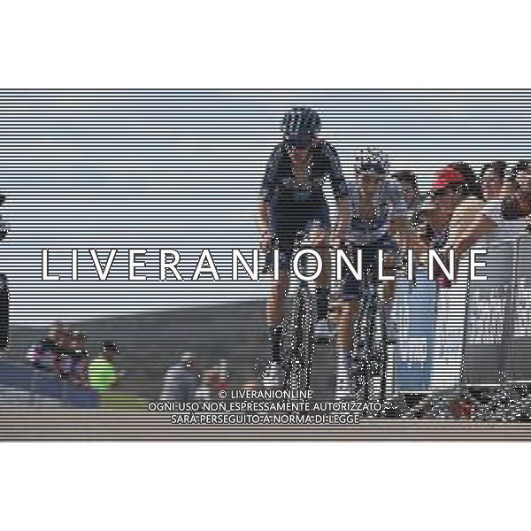 31-08-2023 Vuelta A Espana; Tappa 06 La Val D \'uixo - Observatorio Astrofisico De Javalambre; 2023, Dsm - Firmenich; 2023, Groupama - Fdj; Bardet, Romain; Martinez, Lenny; Observatorio Astrofisico De Javalambre; FOTO STEFANO SIROTTI-AG ALDO LIVERANI SAS