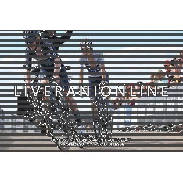 31-08-2023 Vuelta A Espana; Tappa 06 La Val D \'uixo - Observatorio Astrofisico De Javalambre; 2023, Dsm - Firmenich; 2023, Groupama - Fdj; Bardet, Romain; Martinez, Lenny; Observatorio Astrofisico De Javalambre; FOTO STEFANO SIROTTI-AG ALDO LIVERANI SAS