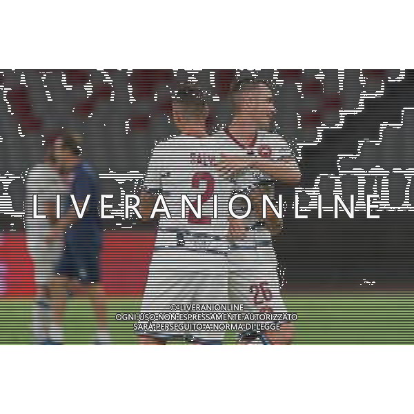 Nicola Pavan (A.S. Cittadella 1973) and Alessandro Salvi (A.S. Cittadella 1973) during the Italian Serie B match SSC Bari vs AS Cittadella on August 30, 2023 at the San Nicola stadium in Bari, Italy. Photo by Emmanuele Mastrodonato/ag. Aldo Liverani sas
