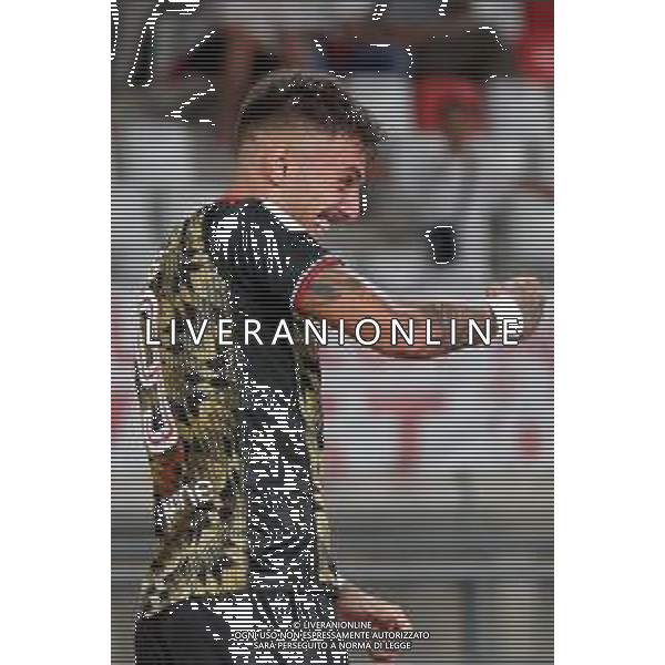 Marco Nasti (SSC Bari) celebrates after scoring a goal during the Italian Serie B match SSC Bari vs AS Cittadella on August 30, 2023 at the San Nicola stadium in Bari, Italy. Photo by Emmanuele Mastrodonato/ag. Aldo Liverani sas
