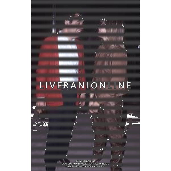 DIAP-RETROSPETTIVA GIANNI BONCOMPAGNI CONDUTTORE RADIOFONICO E PAROLIERE NELLA FOTO GIANNI BONCOMPAGNI CON ISABELLA FERRARI A ROMA NELL\'ANNO 1981 AG ALDO LIVERANI SAS