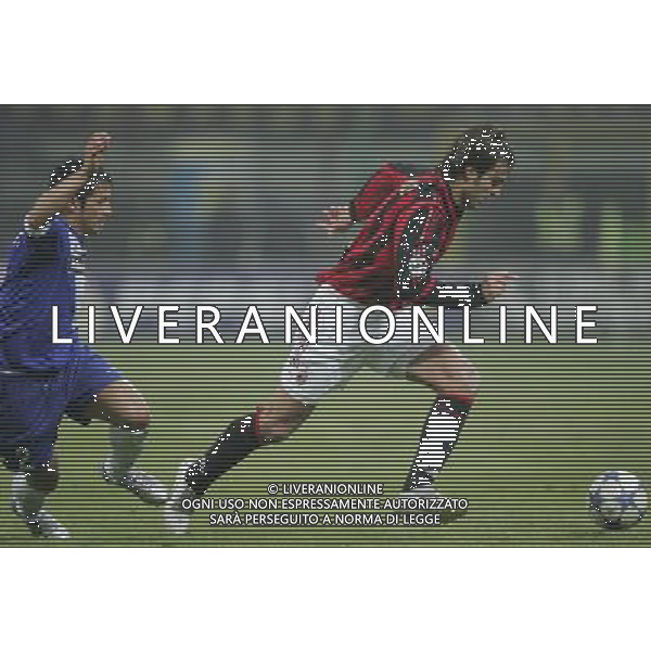 Milano 29 novembre 2005 Milan - Brescia coppa italia ottavi di finale nella foto: Gilardino Alberto foto Andry / Ag. Aldo Liverani