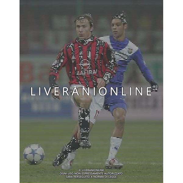 Milano 29 novembre 2005 Milan - Brescia coppa italia ottavi di finale nella foto: Simic Dario e Alberti Andrea foto Andry / Ag. Aldo Liverani
