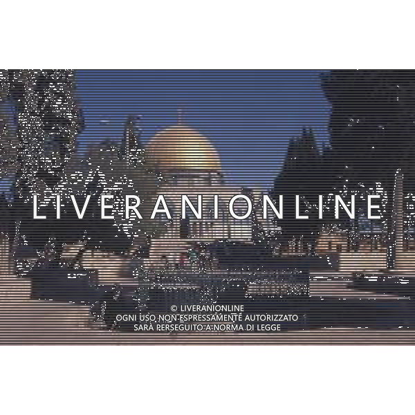 DIAP-ISRAELE GERUSALEMME NELLA FOTO LA MOSCHEA DI OMAR A GERUSALEMME AG ALDO LIVERANI SAS