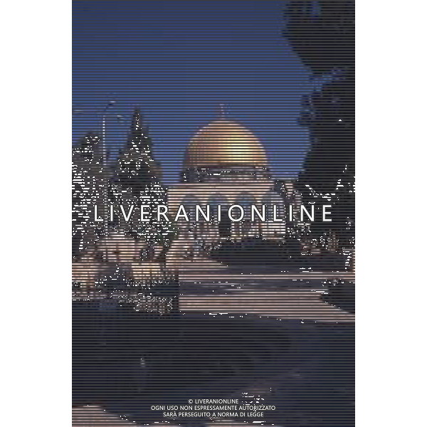 DIAP-ISRAELE GERUSALEMME NELLA FOTO LA MOSCHEA DI OMAR A GERUSALEMME AG ALDO LIVERANI SAS