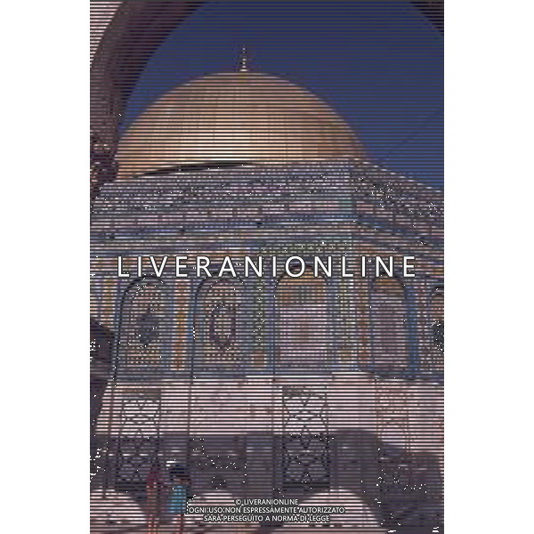 DIAP-ISRAELE GERUSALEMME NELLA FOTO LA MOSCHEA DI OMAR A GERUSALEMME AG ALDO LIVERANI SAS