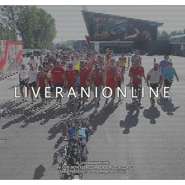 IMOLA 02 09 2023 PARTENZA DELLA CAMMINATA CON L\'OLIMPIONICO DAVIDE CORTINI OPEN DAY DELL\'ISTITUTO DI MONTECATONE CON LA CAMMINATA "MONTECATONE NEL CUORE" ©SANNA / AGENZIA ALDO LIVERANI SAS
