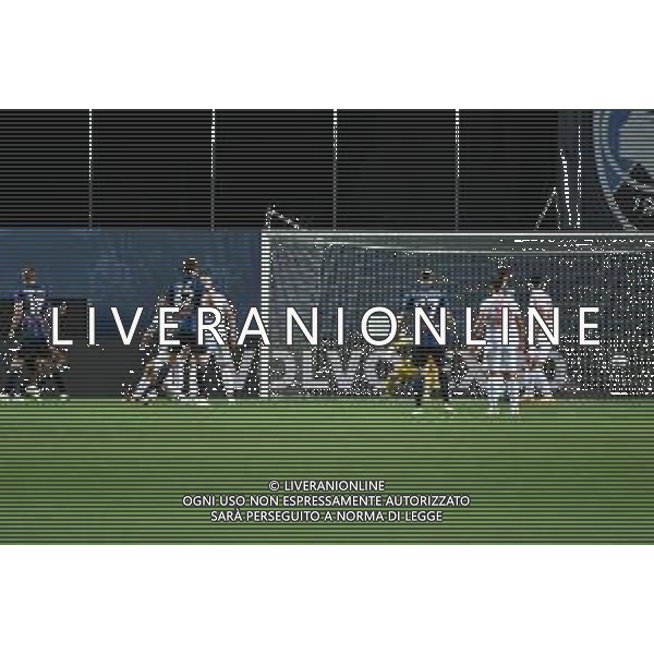 TVRG Atalanta vs Monza nella foto Ederson Jose\' dos Santos (Atalanta) a SX segna il gol dell\'1 a 0 Bergamo 02-09-2023 Gewiss Stadium - Stadio Atleti Azzurri d\'Italia Campionato Serie A TIM - 3a giornata foto Roberto Garavaglia/ag. Aldo Liverani sas
