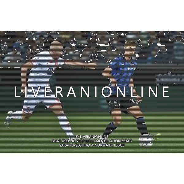 TVRG Atalanta vs Monza nella foto Charles de Ketelaere (Atalanta) e sulla SX Luca Caldirola (Monza) Bergamo 02-09-2023 Gewiss Stadium - Stadio Atleti Azzurri d\'Italia Campionato Serie A TIM - 3a giornata foto Roberto Garavaglia/ag. Aldo Liverani sas