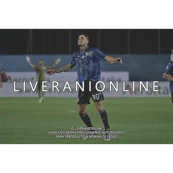 TVRG Atalanta vs Monza nella foto Gianluca Scamacca (Atalanta) esulta dopo il gol del 3 a 0 Bergamo 02-09-2023 Gewiss Stadium - Stadio Atleti Azzurri d\'Italia Campionato Serie A TIM - 3a giornata foto Roberto Garavaglia/ag. Aldo Liverani sas