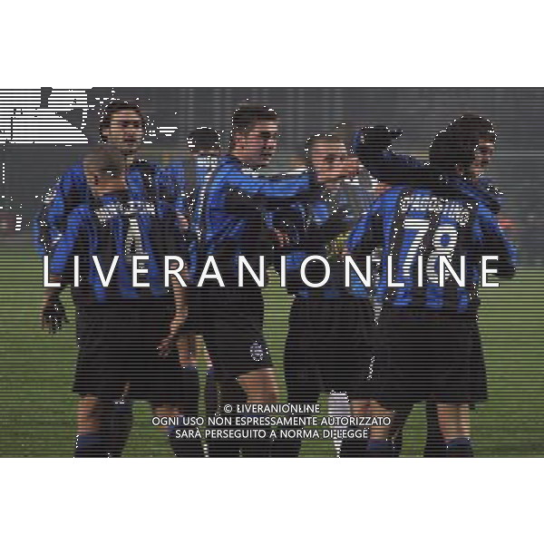 Atalanta - Udinese Coppa Italia Tim Cup 30/11/2005 nella foto esultanza dopo il gol di d\'agostino ph pasinetti/agenzia aldo liverani