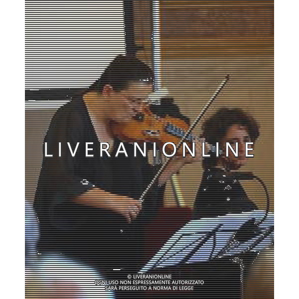 IMOLA 03 09 2023 IMOLA IN MUSICA CONCERTO LA SAGGEZZA DEL LEGNO L\'ARTE NELLE MANI STORIA SULLA VITA DI LUIGI E PRIMO CONTAVALLI LIUTAII DI IMOLA NELLA FOTO LAVINIA TASSINARI VIOLINO FOTO GIANNI SANNA-AG ALDO LIVERANI SAS
