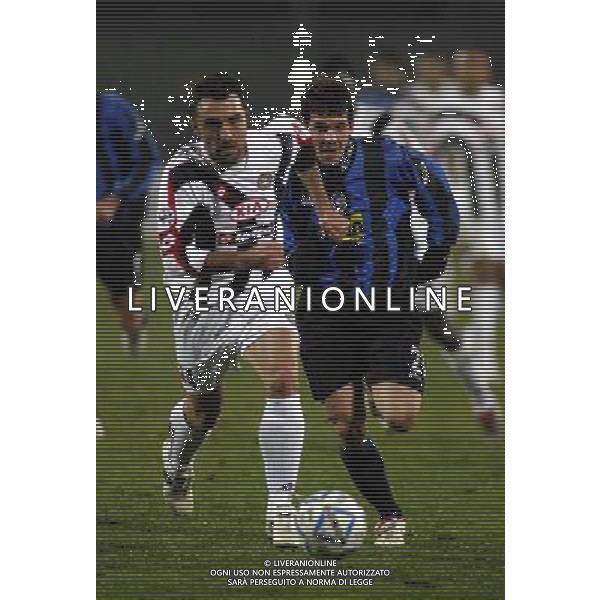 Atalanta - Udinese Coppa Italia Tim Cup 30/11/2005 nella foto valerio bertotto e andrea lazzari ph pasinetti/agenzia aldo liverani