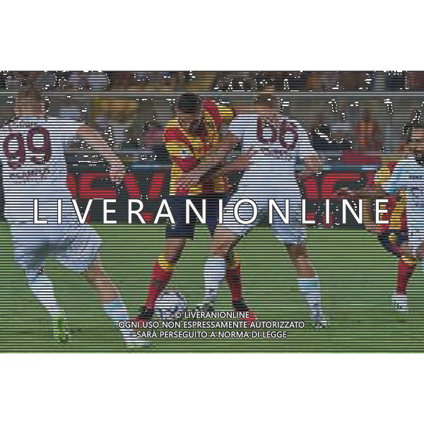 Nikola Krstovic (US Lecce) and Matteo Lovato (US Salernitana 1919) during the Italian soccer Serie A match US Lecce vs US Salernitana 1919 on September 3, 2023 at Via del Mare Stadium in Lecce, Italy. Photo by Emmanuele Mastrodonato/ag. Aldo Liverani sas/ AGENZIA ALDO LIVERANI SAS