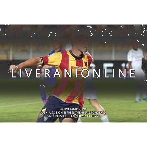 Nikola Krstovic (US Lecce) celebrates after scoring a goal during the Italian soccer Serie A match US Lecce vs US Salernitana 1919 on September 3, 2023 at Via del Mare Stadium in Lecce, Italy. Photo by Emmanuele Mastrodonato/ag. Aldo Liverani sas/ AGENZIA ALDO LIVERANI SAS