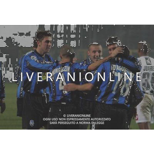 Atalanta - Udinese Coppa Italia Tim Cup 30/11/2005 nella foto esultanza dopo il gol di d\'agostino ph pasinetti/agenzia aldo liverani