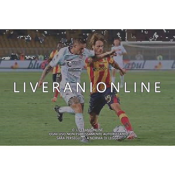 Antonino Gallo (US Lecce) and Pasquale Mazzocchi (US Salernitana 1919) during the Italian soccer Serie A match US Lecce vs US Salernitana 1919 on September 3, 2023 at Via del Mare Stadium in Lecce, Italy. Photo by Emmanuele Mastrodonato/ag. Aldo Liverani sas