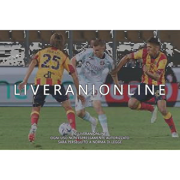 Mateusz Legowski (US Salernitana 1919) and Joan Gonzalez (US Lecce) during the Italian soccer Serie A match US Lecce vs US Salernitana 1919 on September 3, 2023 at Via del Mare Stadium in Lecce, Italy. Photo by Emmanuele Mastrodonato/ag. Aldo Liverani sas