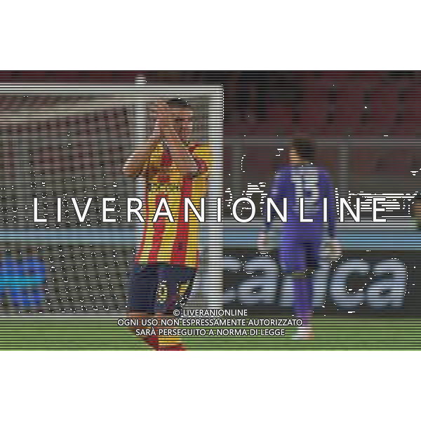Nikola Krstovic (US Lecce) applauds fans during the Italian soccer Serie A match US Lecce vs US Salernitana 1919 on September 3, 2023 at Via del Mare Stadium in Lecce, Italy. Photo by Emmanuele Mastrodonato/ag. Aldo Liverani sas