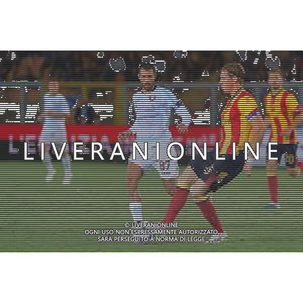 Federico Baschirotto (US Lecce) and Antonio Candreva (US Salernitana 1919) during the Italian soccer Serie A match US Lecce vs US Salernitana 1919 on September 3, 2023 at Via del Mare Stadium in Lecce, Italy. Photo by Emmanuele Mastrodonato/ag. Aldo Liverani sas