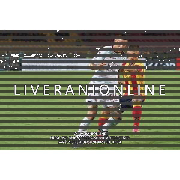 Pasquale Mazzocchi (US Salernitana 1919) and Gabriel Strefezza (US Lecce) during the Italian soccer Serie A match US Lecce vs US Salernitana 1919 on September 3, 2023 at Via del Mare Stadium in Lecce, Italy. Photo by Emmanuele Mastrodonato/ag. Aldo Liverani sas