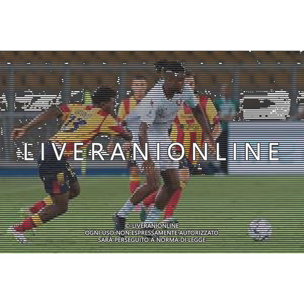Chukwubuikem Ikwuemesi (US Salernitana 1919) and Patrick Dorgu (US Lecce) during the Italian soccer Serie A match US Lecce vs US Salernitana 1919 on September 3, 2023 at Via del Mare Stadium in Lecce, Italy. Photo by Emmanuele Mastrodonato/ag. Aldo Liverani sas
