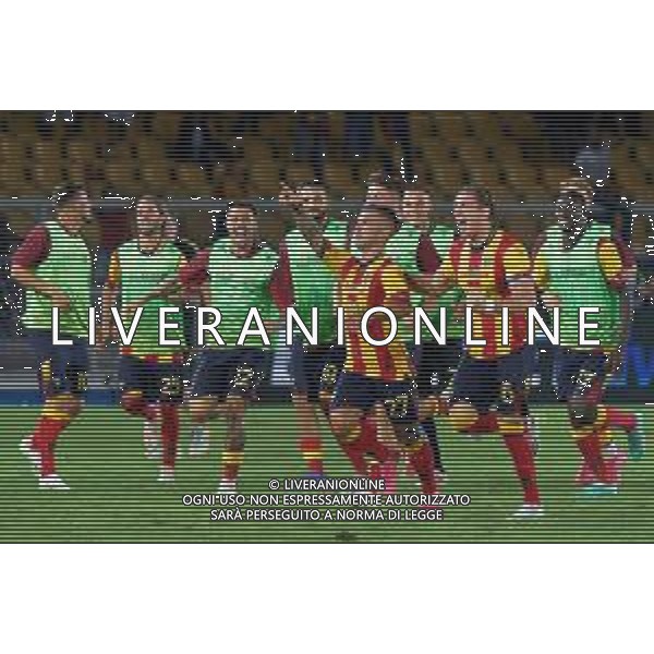 Gabriel Strefezza (US Lecce) celebrates after scoring a goal with teammates during the Italian soccer Serie A match US Lecce vs US Salernitana 1919 on September 3, 2023 at Via del Mare Stadium in Lecce, Italy. Photo by Emmanuele Mastrodonato/ag. Aldo Liverani sas