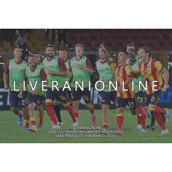 Gabriel Strefezza (US Lecce) celebrates after scoring a goal with teammates during the Italian soccer Serie A match US Lecce vs US Salernitana 1919 on September 3, 2023 at Via del Mare Stadium in Lecce, Italy. Photo by Emmanuele Mastrodonato/ag. Aldo Liverani sas/AGENZIA ALDO LIVERANI SAS