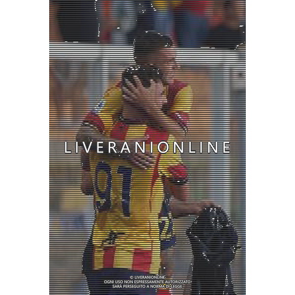 Gabriel Strefezza (US Lecce) celebrates after scoring a goal with Roberto Piccoli (US Lecce) during the Italian soccer Serie A match US Lecce vs US Salernitana 1919 on September 3, 2023 at Via del Mare Stadium in Lecce, Italy. Photo by Emmanuele Mastrodonato/ag. Aldo Liverani sas/AGENZIA ALDO LIVERANI SAS