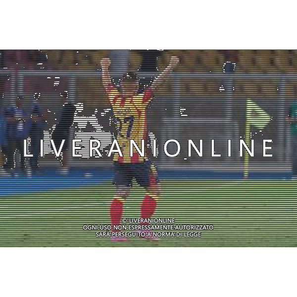 Gabriel Strefezza (US Lecce) celebrates after scoring a goal during the Italian soccer Serie A match US Lecce vs US Salernitana 1919 on September 3, 2023 at Via del Mare Stadium in Lecce, Italy. Photo by Emmanuele Mastrodonato/ag. Aldo Liverani sas/AGENZIA ALDO LIVERANI SAS