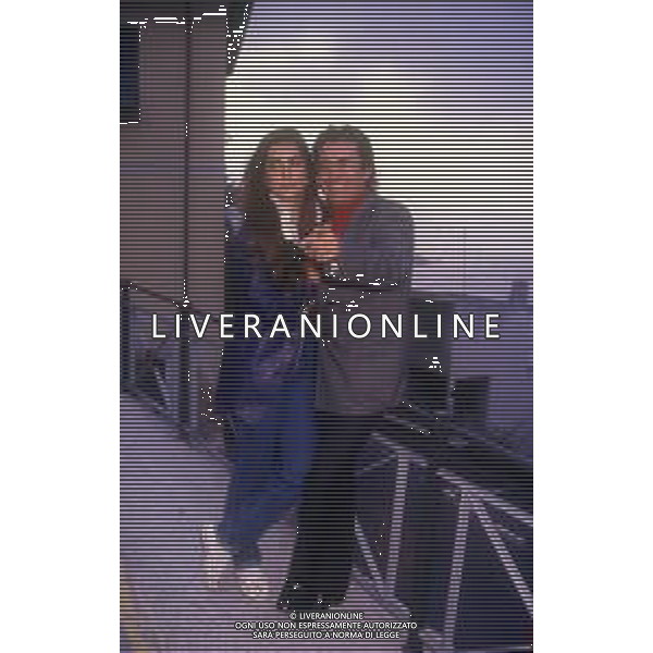 DIAP-RETROSPETTIVA ALBANO CARRISI CANTANTE NELLA FOTO ALBANO CARRISI NELL\'ANNO 1999 AL FESTIVAL DI SANREMO CON ROMINA POWER AG ALDO LIVERANI SAS  