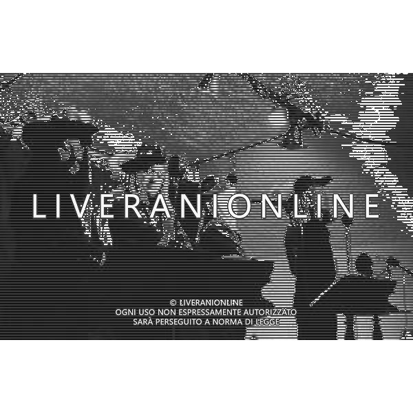 Neg- RETROSPETTIVA NUNZIO FILOGAMO CONDUTTORE TELEVISIVO NELLA FOTO DURANTE L\'INTERPRETAZIONE DE \'I 4 MOSCHETTIERI\' NELL\'ANNO 1970 AG ALDO LIVERANI SAS