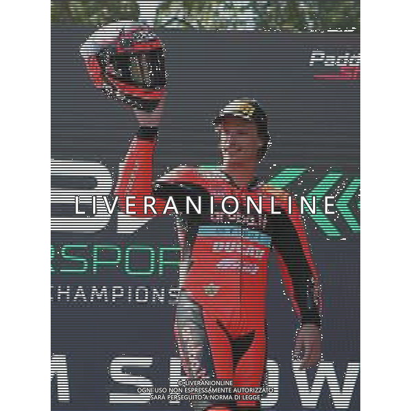IMOLA 15 07 2023 AUTODROMO ENZO E DINO FERRARI SUPERSPORT NICOLO\' BULEGA DOPO LA GARA ©SANNA/AGENZIA ALDO LIVERANI SAS