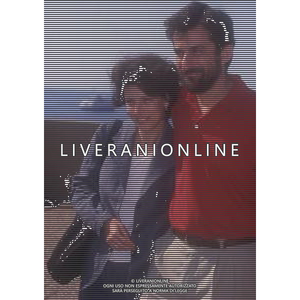 RETROSPETTIVA NANNI MORETTI REGISTA NELLA FOTO NANNI MORETTI A CANNES NELL\'ANNO 1998 CON LA MOGLIE SILVIA NONO AG ALDO LIVERANI SAS