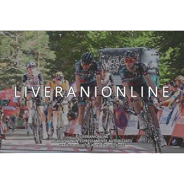 06-09-2023 Vuelta A Espana; Tappa 11 Lerma - Laguna Negra De Urbion; 2023, Bora - Hansgrohe; Vlasov, Aleksandr; Uijtdebroeks, Cian; Laguna Negra De Urbion; ©SIROTTI / AGENZIA ALDO LIVERANI SAS