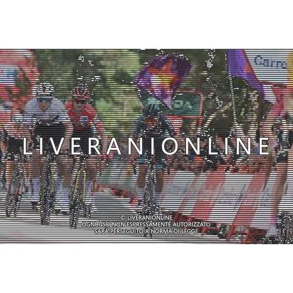 06-09-2023 Vuelta A Espana; Tappa 11 Lerma - Laguna Negra De Urbion; 2023, Jumbo - Visma; 2023, Bora - Hansgrohe; Kuss, Sepp; Uijtdebroeks, Cian; Laguna Negra De Urbion; ©SIROTTI / AGENZIA ALDO LIVERANI SAS