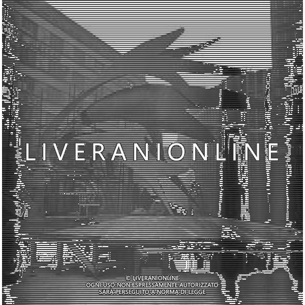 Neg- ESECUZIONE DEI LAVORI PER L\'INSTALLAZIONE DEL MONUMENTO AL CARABINIERE (scultura di Luciano Minguzzi), IN PIAZZA DIAZ A MILANO IL 13 DICEMBRE 1981 AG ALDO LIVERANI SAS