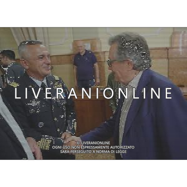 IMOLA 09 09 2023 IL RICONOSCIMENTO DELLA CITTAí DI IMOLA AL GENERALE DI SQUADRA AEREA ALBERTO BIAVATI, COMANDANTE DELLA SQUADRA AEREA NELLA FOTO GENERALE ALBERTO BIAVATI E GIANCARLO MINARDI PRESIDENTE AUTODROMO ©SANNA/AGENZIA ALDO LIVERANI SAS