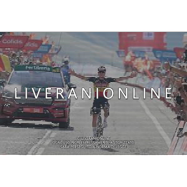 09-09-2023 Vuelta A Espana; Tappa 14 Sauveterre De Bearn - Larra Belagua; 2023, Soudal - Quickstep; Evenepoel, Remco; Larra Belagua; ©SIROTTI/AGENZIA ALDO LIVERANI SAS