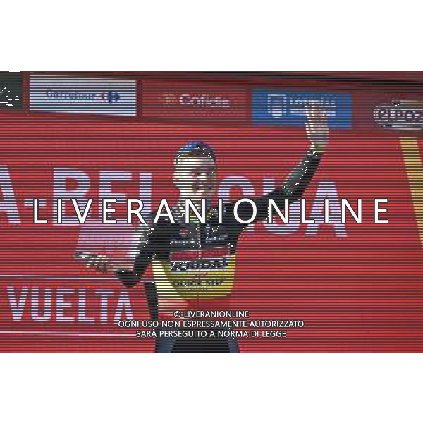 09-09-2023 Vuelta A Espana; Tappa 14 Sauveterre De Bearn - Larra Belagua; 2023, Soudal - Quickstep; Evenepoel, Remco; Larra Belagua; ©SIROTTI/AGENZIA ALDO LIVERANI SAS