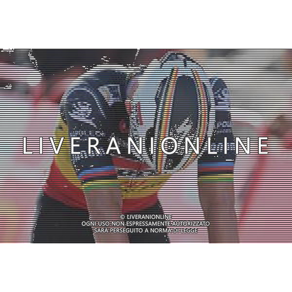 09-09-2023 Vuelta A Espana; Tappa 14 Sauveterre De Bearn - Larra Belagua; 2023, Soudal - Quickstep; Evenepoel, Remco; Larra Belagua; ©SIROTTI/AGENZIA ALDO LIVERANI SAS
