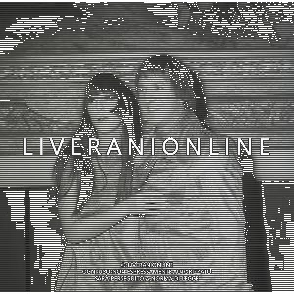 NEG-RETROSPETTIVA SONNY BONO CANTANTE NELLA FOTO SONNY BONO CON CHER A SANREMO NELL\'ANNO 1967 AG ALDO LIVERANI SAS