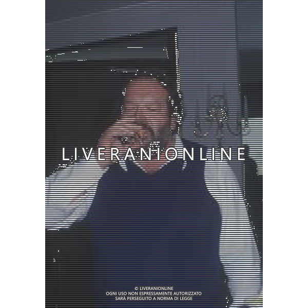 DIAP-RETROSPETTIVA BUD SPENCER PSEUDONIMO DI CARLO PEDERSOLI ATTORE NELLA FOTO BUD SPENCER A TERRAZZA MARTINI A MILANO NELL\'ANNO 1982 AG ALDO LIVERANI SAS
