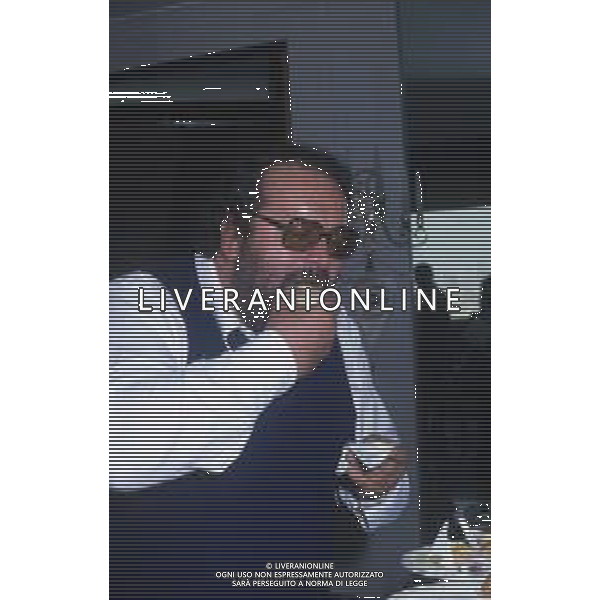 DIAP-RETROSPETTIVA BUD SPENCER PSEUDONIMO DI CARLO PEDERSOLI ATTORE NELLA FOTO BUD SPENCER A TERRAZZA MARTINI A MILANO NELL\'ANNO 1982 AG ALDO LIVERANI SAS