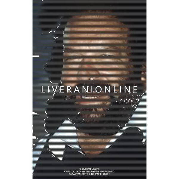 DIAP-RETROSPETTIVA BUD SPENCER PSEUDONIMO DI CARLO PEDERSOLI ATTORE NELLA FOTO BUD SPENCER A TERRAZZA MARTINI A MILANO NELL\'ANNO 1982 AG ALDO LIVERANI SAS