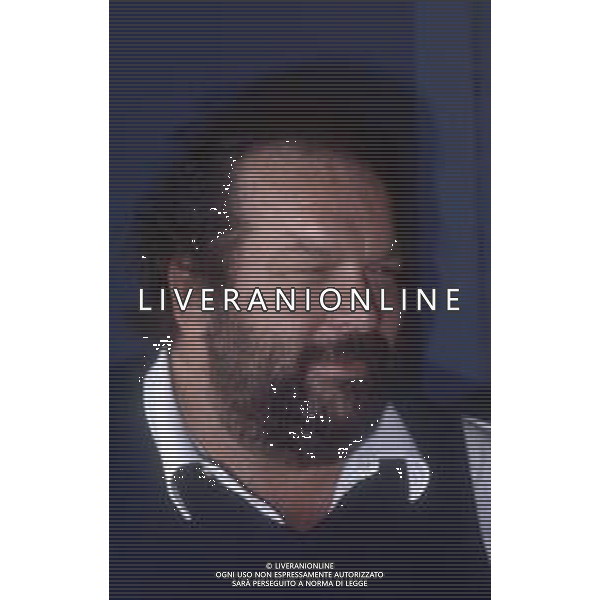 DIAP-RETROSPETTIVA BUD SPENCER PSEUDONIMO DI CARLO PEDERSOLI ATTORE NELLA FOTO BUD SPENCER A TERRAZZA MARTINI A MILANO NELL\'ANNO 1982 AG ALDO LIVERANI SAS