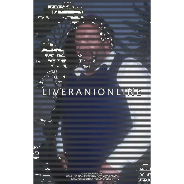 DIAP-RETROSPETTIVA BUD SPENCER PSEUDONIMO DI CARLO PEDERSOLI ATTORE NELLA FOTO BUD SPENCER A TERRAZZA MARTINI A MILANO NELL\'ANNO 1982 AG ALDO LIVERANI SAS