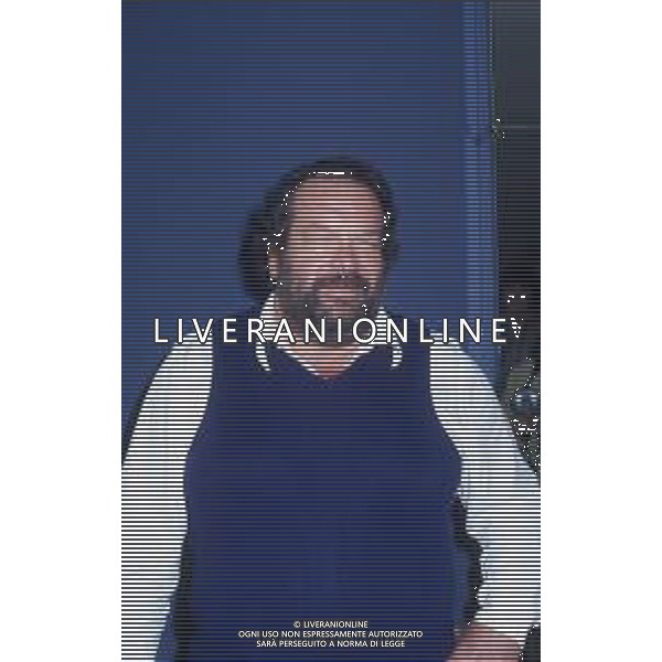 DIAP-RETROSPETTIVA BUD SPENCER PSEUDONIMO DI CARLO PEDERSOLI ATTORE NELLA FOTO BUD SPENCER A TERRAZZA MARTINI A MILANO NELL\'ANNO 1982 AG ALDO LIVERANI SAS
