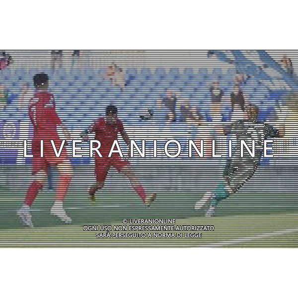TVRG Novara vs Pro Patria nella foto sullo 0 a 0 Davide Castelli (Pro Patria) segna il gol dell\'1 a 0 ma la rete viene annullata per fuorigioco Novara 10-09-2023 Stadio Silvio Piola 2a giornata Campionato Serie C girone A foto Roberto Garavaglia/ag. Aldo Liverani sas