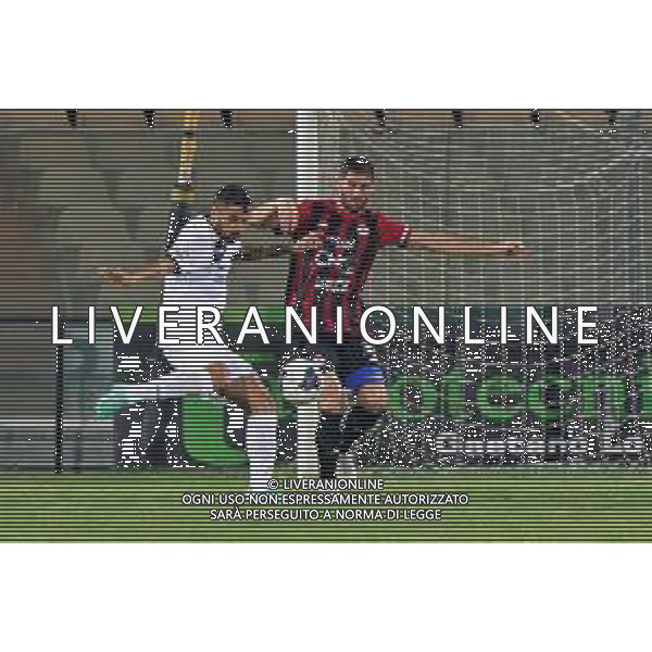 Manuel Nocciolini (Giugliano Calcio 1928) and Luigi Carillo (Calcio Foggia 1920) during the Italian soccer Serie C match Calcio Foggia vs Giugliano Calcio 1928 on September 11, 2023 at Pino Zaccheria Stadium in Foggia, Italy. Photo by Emmanuele Mastrodonato/ag. Aldo Liverani sas/AGENZIA ALDO LIVERANI SAS